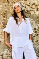 Mela Purdie - Mela Purdie Resort Shirt Mache | White - Shirt - Silvermaple Boutique 