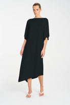 Mela Purdie - Mela Purdie Slant Dress | Black - Dress - Silvermaple Boutique 