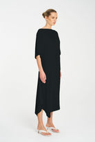 Mela Purdie - Mela Purdie Slant Dress | Black - Dress - Silvermaple Boutique 