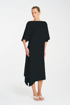 Mela Purdie - Mela Purdie Slant Dress | Black - Dress - Silvermaple Boutique 