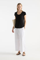 Mela Purdie - Mela Purdie Slice Pace Pant | White - Pants - Silvermaple Boutique 
