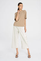 Mela Purdie - Mela Purdie Slice Pant | Ivory - Pants - Silvermaple Boutique 