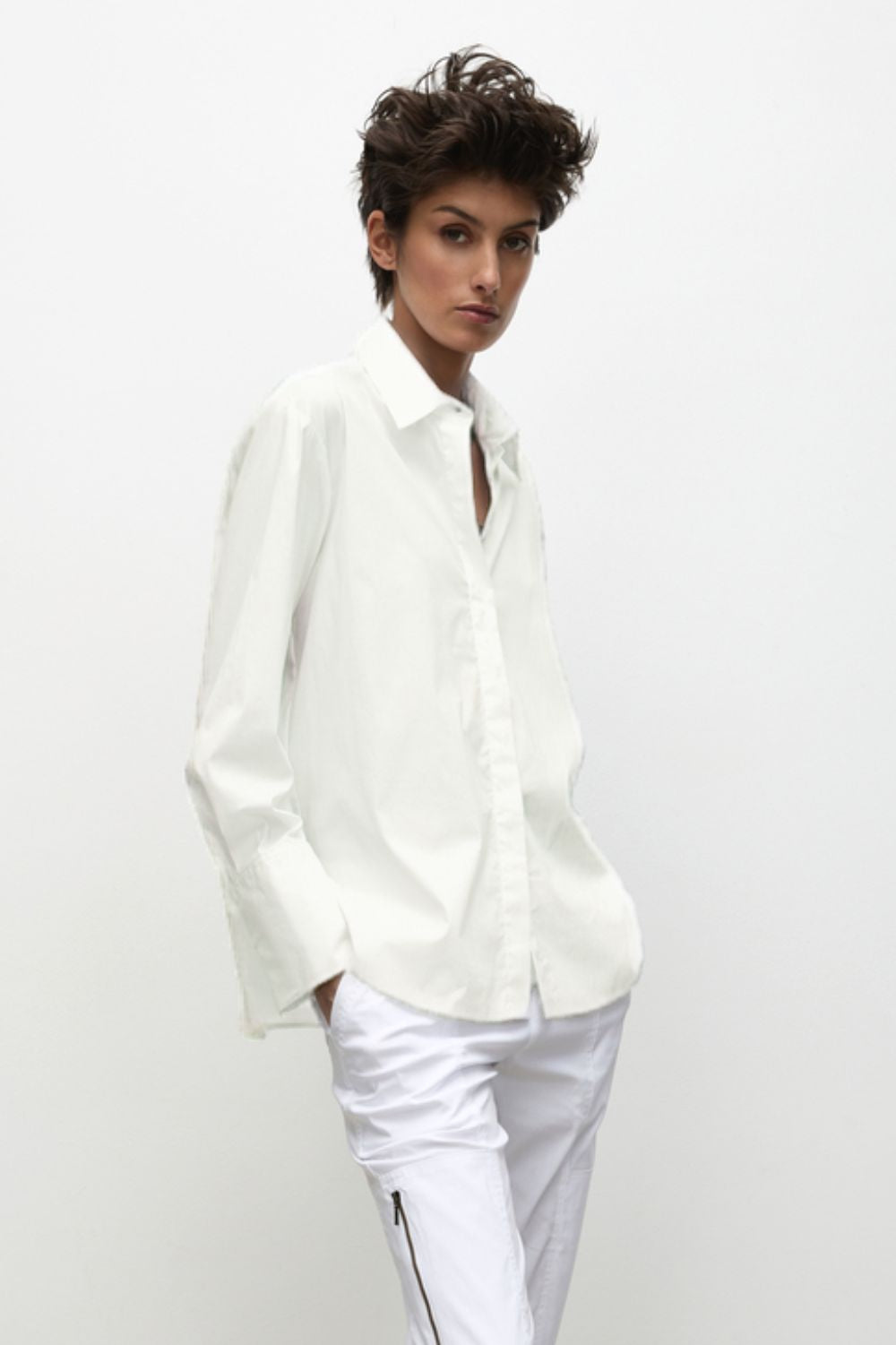 Mela Purdie - Mela Purdie Smooth Shirt | Chalk - Shirt - Silvermaple Boutique 