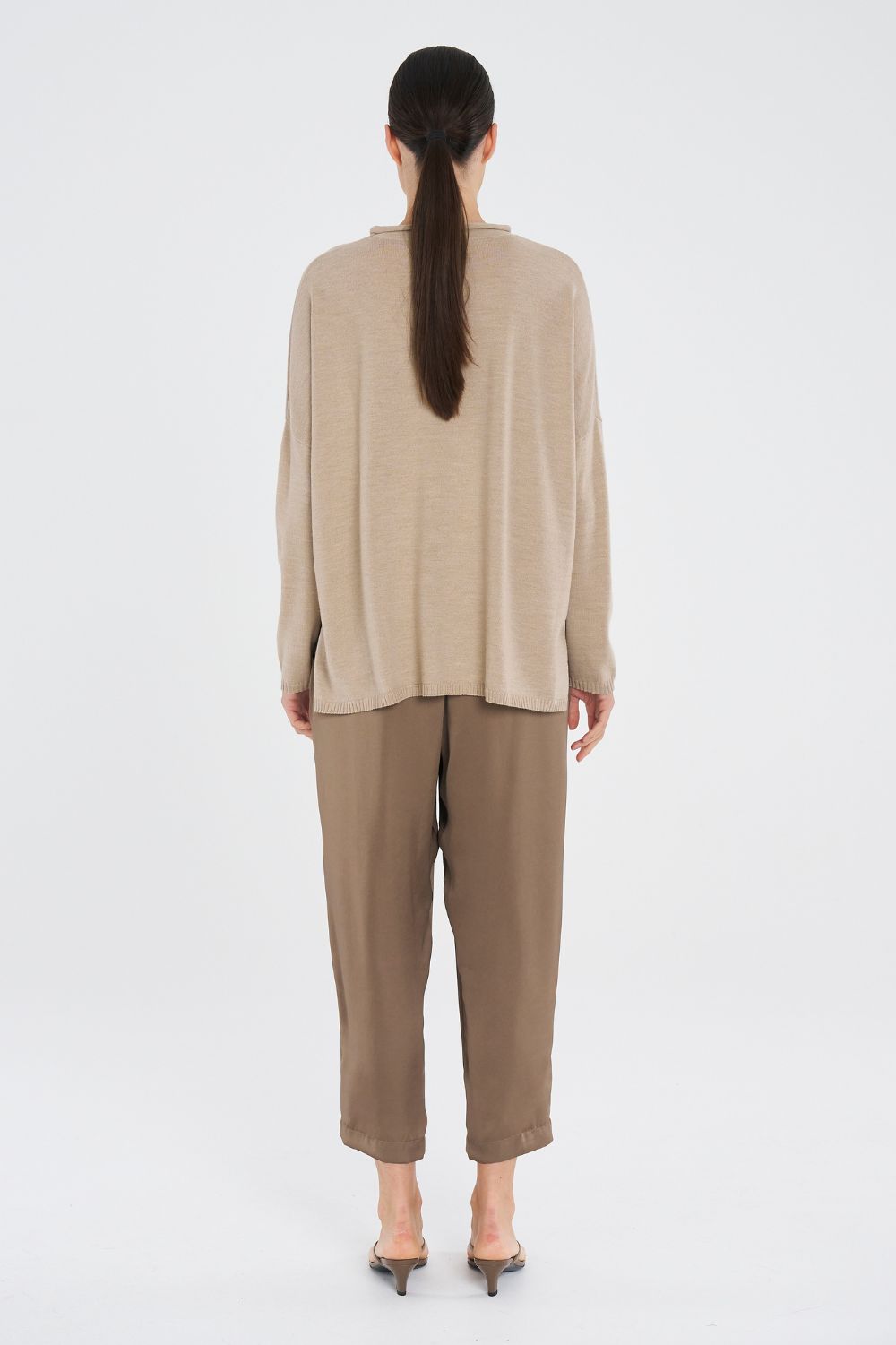 Mela Purdie - Mela Purdie Soft Capri | Sepia - Pants - Silvermaple Boutique 