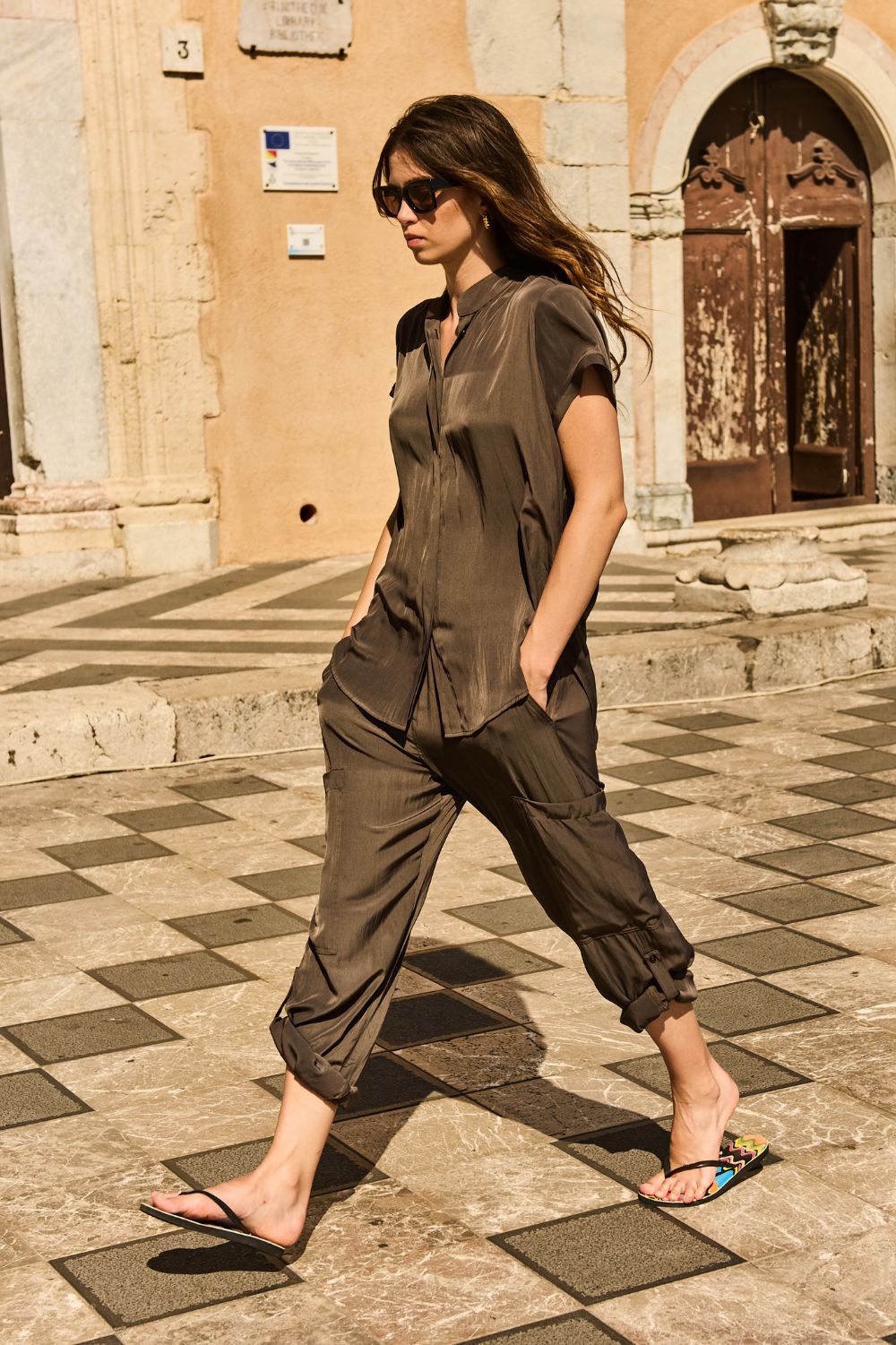 Mela Purdie - Mela Purdie Soft Cargo | Leather - Pants - Silvermaple Boutique 