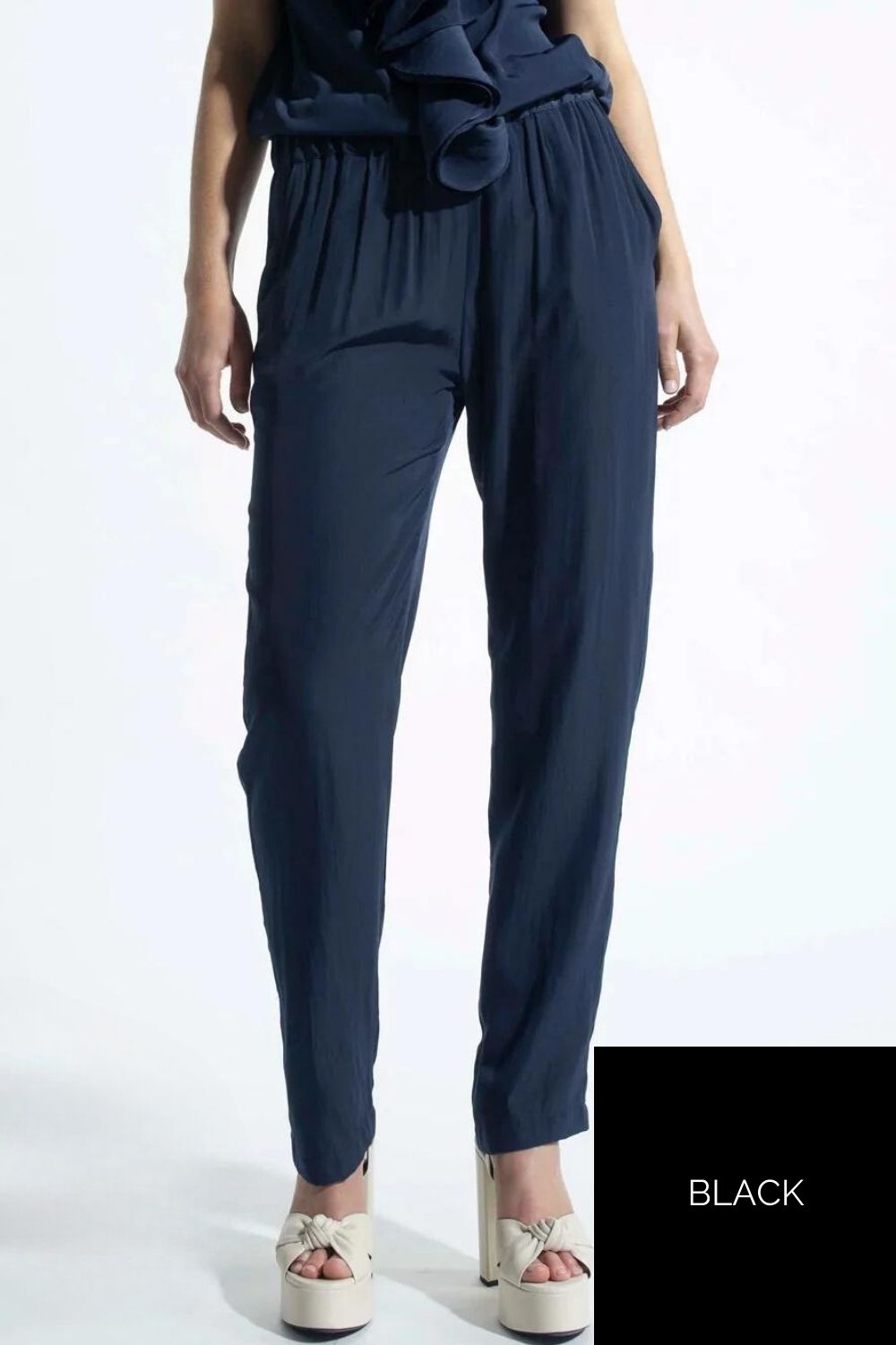 Mela Purdie - Soft Nomad Pant | Black - Pants - Silvermaple Boutique 