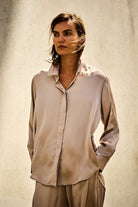 Mela Purdie - Mela Purdie Soft Shirt | Champagne - Shirt - Silvermaple Boutique 