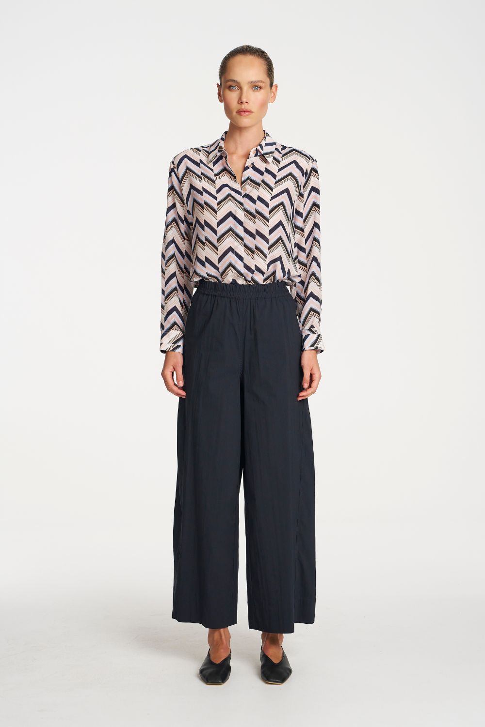 Mela Purdie - Mela Purdie Soft Shirt | Pleat Silk Print - Shirt - Silvermaple Boutique 