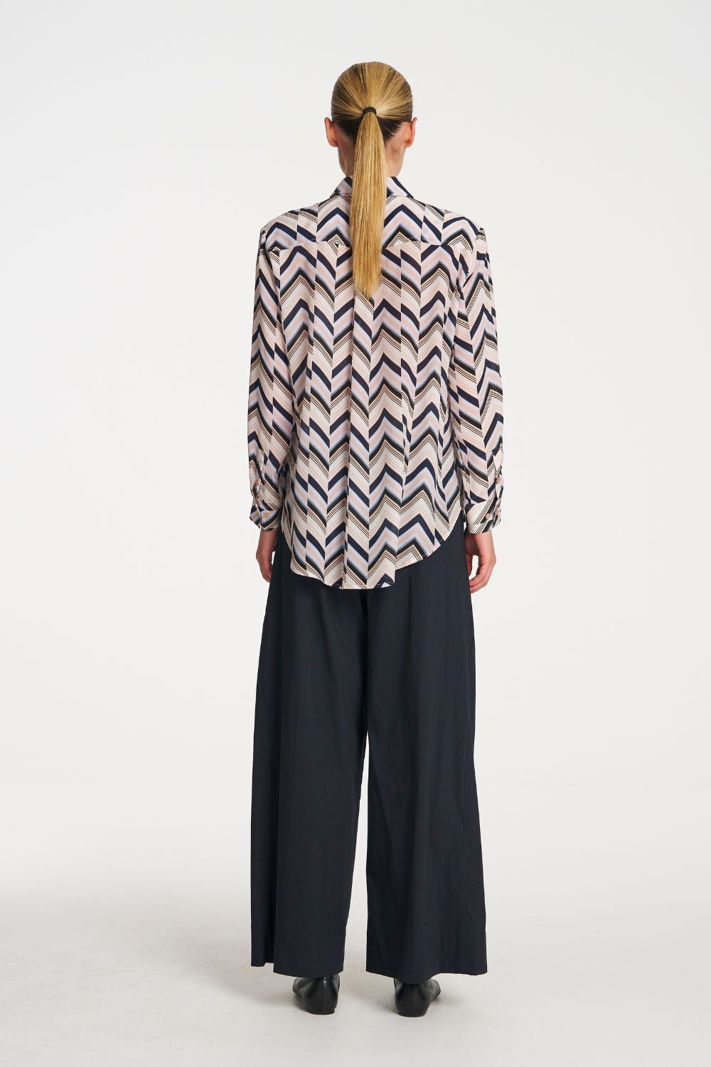 Mela Purdie - Mela Purdie Soft Shirt | Pleat Silk Print - Shirt - Silvermaple Boutique 