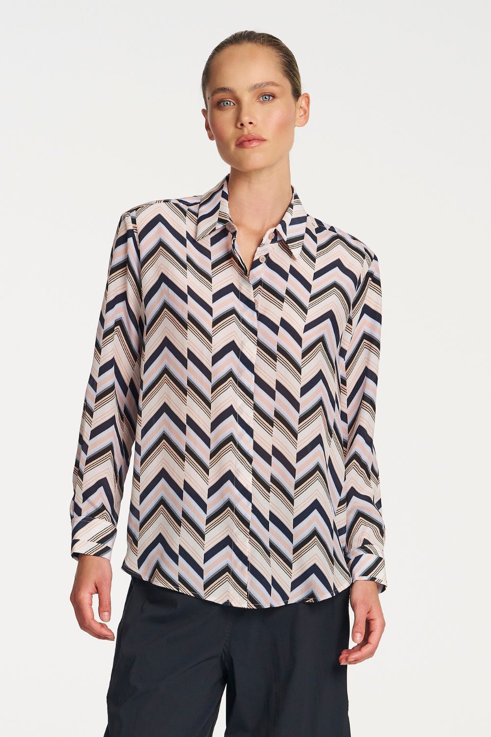 Mela Purdie - Mela Purdie Soft Shirt | Pleat Silk Print - Shirt - Silvermaple Boutique 