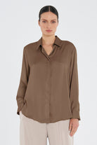 Mela Purdie - Mela Purdie Soft Shirt | Sepia - Shirt - Silvermaple Boutique 