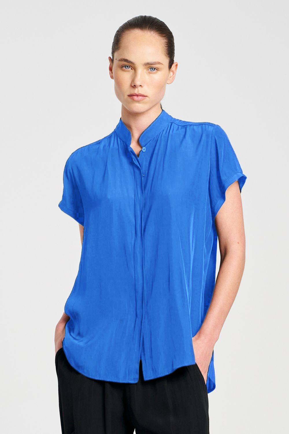 Mela Purdie - Mela Purdie Soft Stand Shirt | Miami - Shirt - Silvermaple Boutique 