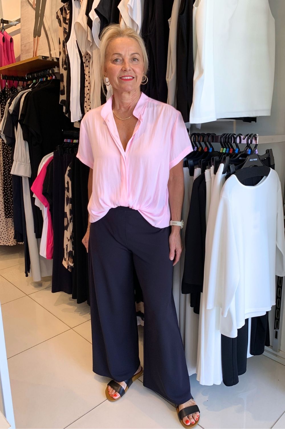 Mela Purdie - Mela Purdie Soft Stand Shirt | Rosebud - Shirt - Silvermaple Boutique 