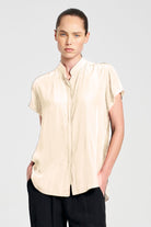 Mela Purdie - Mela Purdie Soft Stand Shirt | Meringue - Shirt - Silvermaple Boutique 