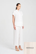 Mela Purdie - Mela Purdie Soft Stand Shirt | Meringue - Shirt - Silvermaple Boutique 