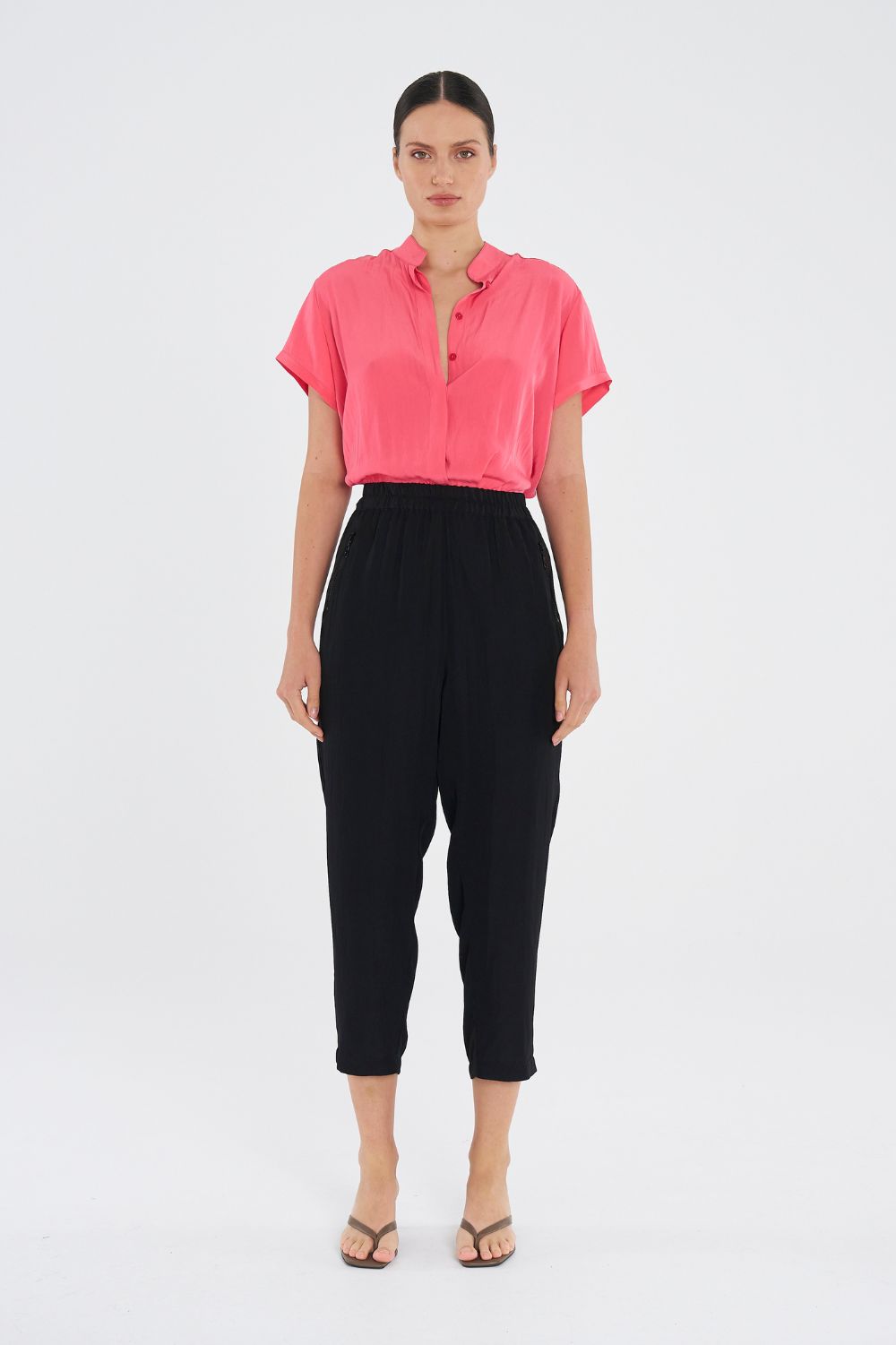 Mela Purdie - Mela Purdie Soft Stand Shirt | Paradise - Shirt - Silvermaple Boutique 