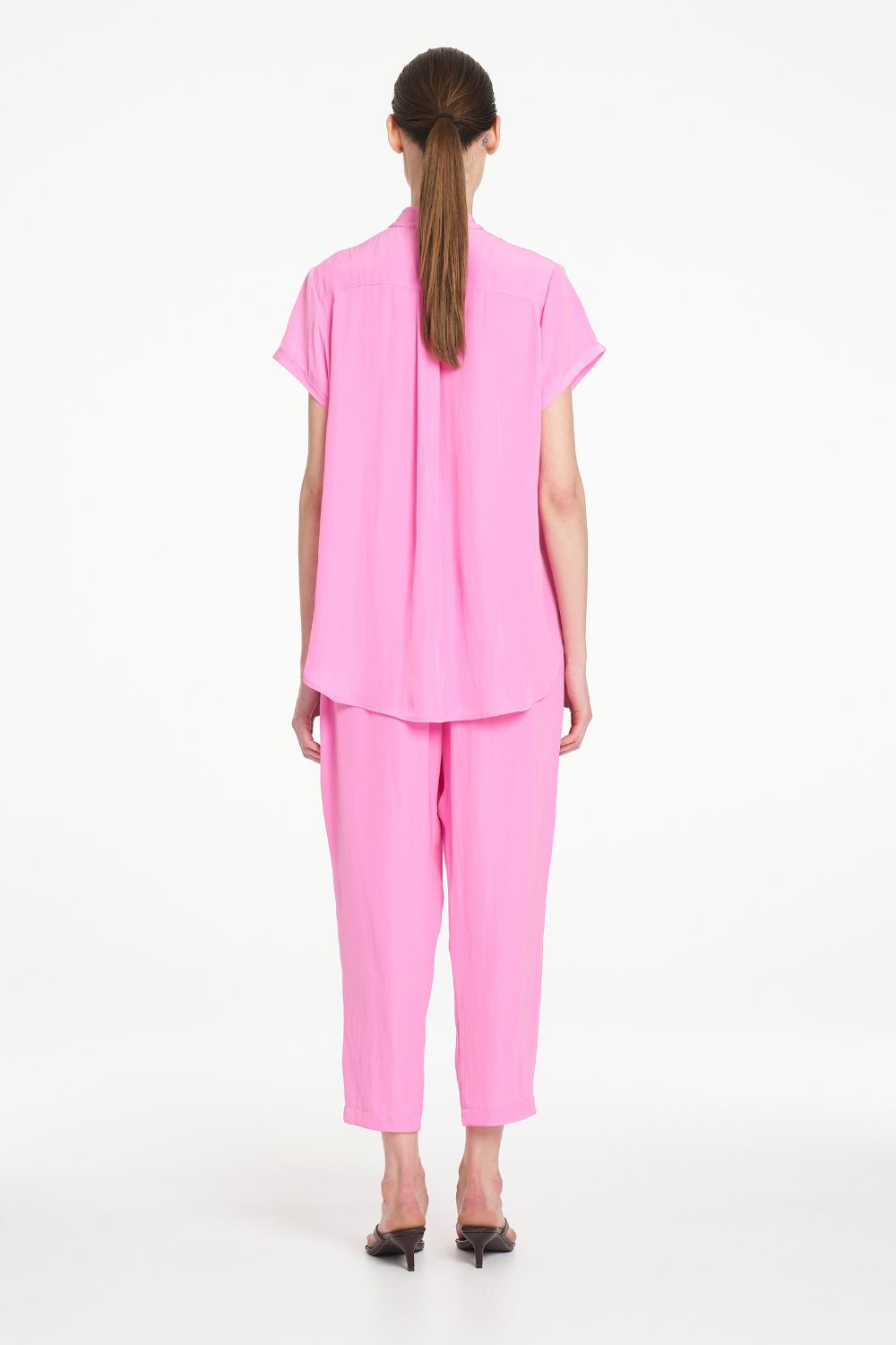 Mela Purdie - Mela Purdie Stand Shirt | Vivid Pink - Shirt - Silvermaple Boutique 