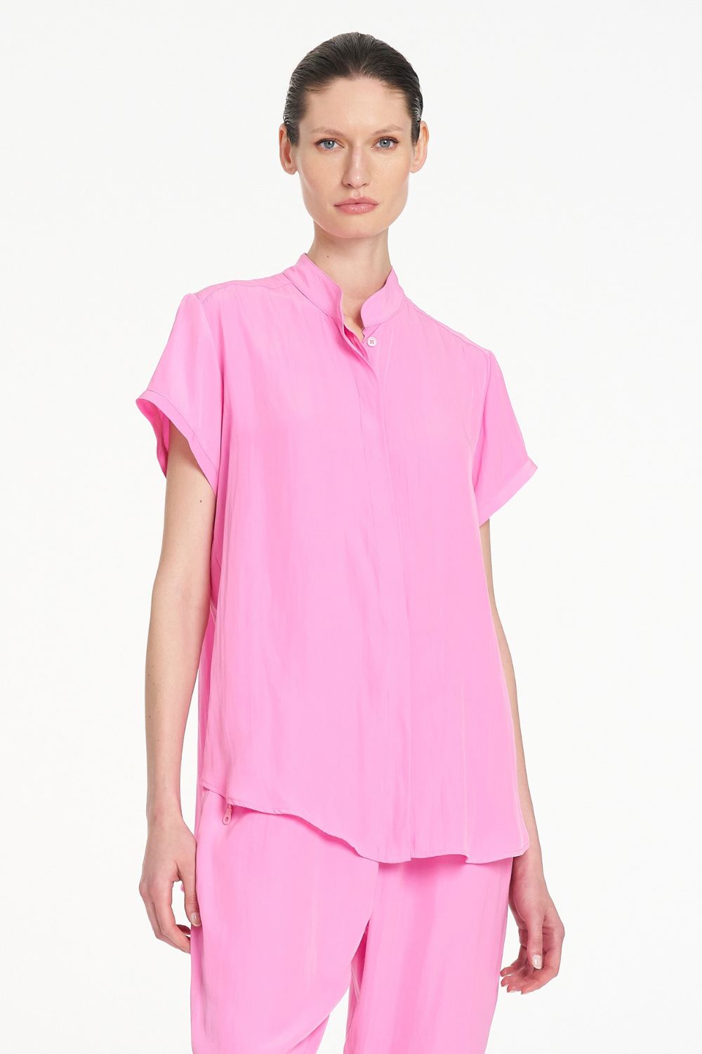Mela Purdie - Mela Purdie Stand Shirt | Vivid Pink - Shirt - Silvermaple Boutique 