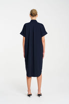 Mela Purdie - Mela Purdie Stud Shell Dress | Navy - Dress - Silvermaple Boutique 