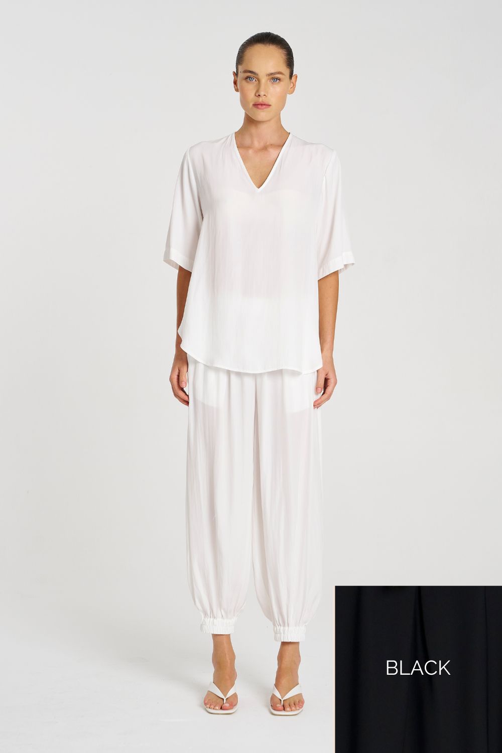 Mela Purdie - Mela Purdie Swish Plaza Top | Black - Top - Silvermaple Boutique 