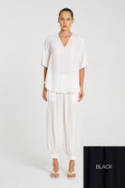 Mela Purdie - Mela Purdie Swish Plaza Top | Black - Top - Silvermaple Boutique 