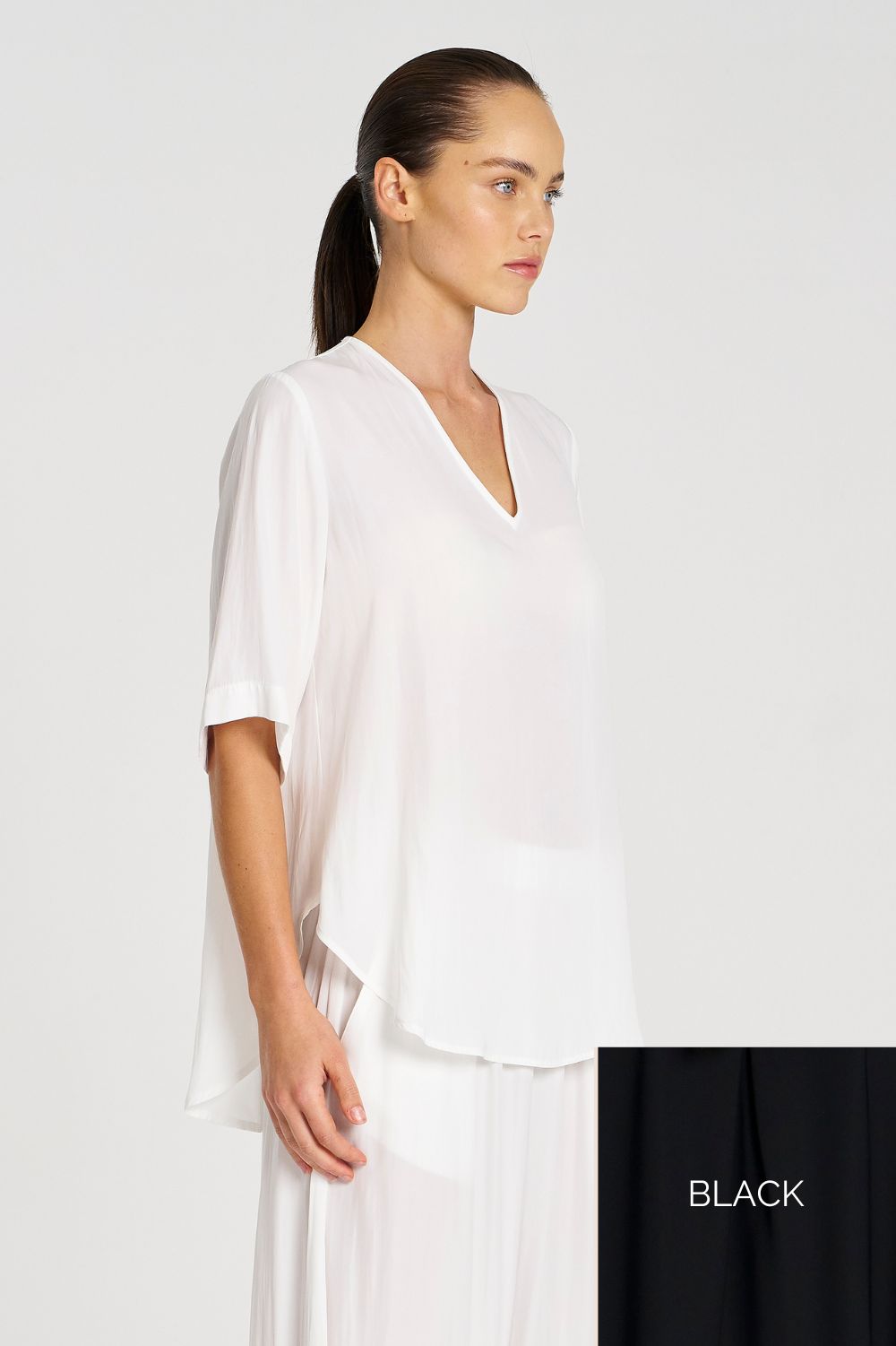 Mela Purdie - Mela Purdie Swish Plaza Top | Black - Top - Silvermaple Boutique 