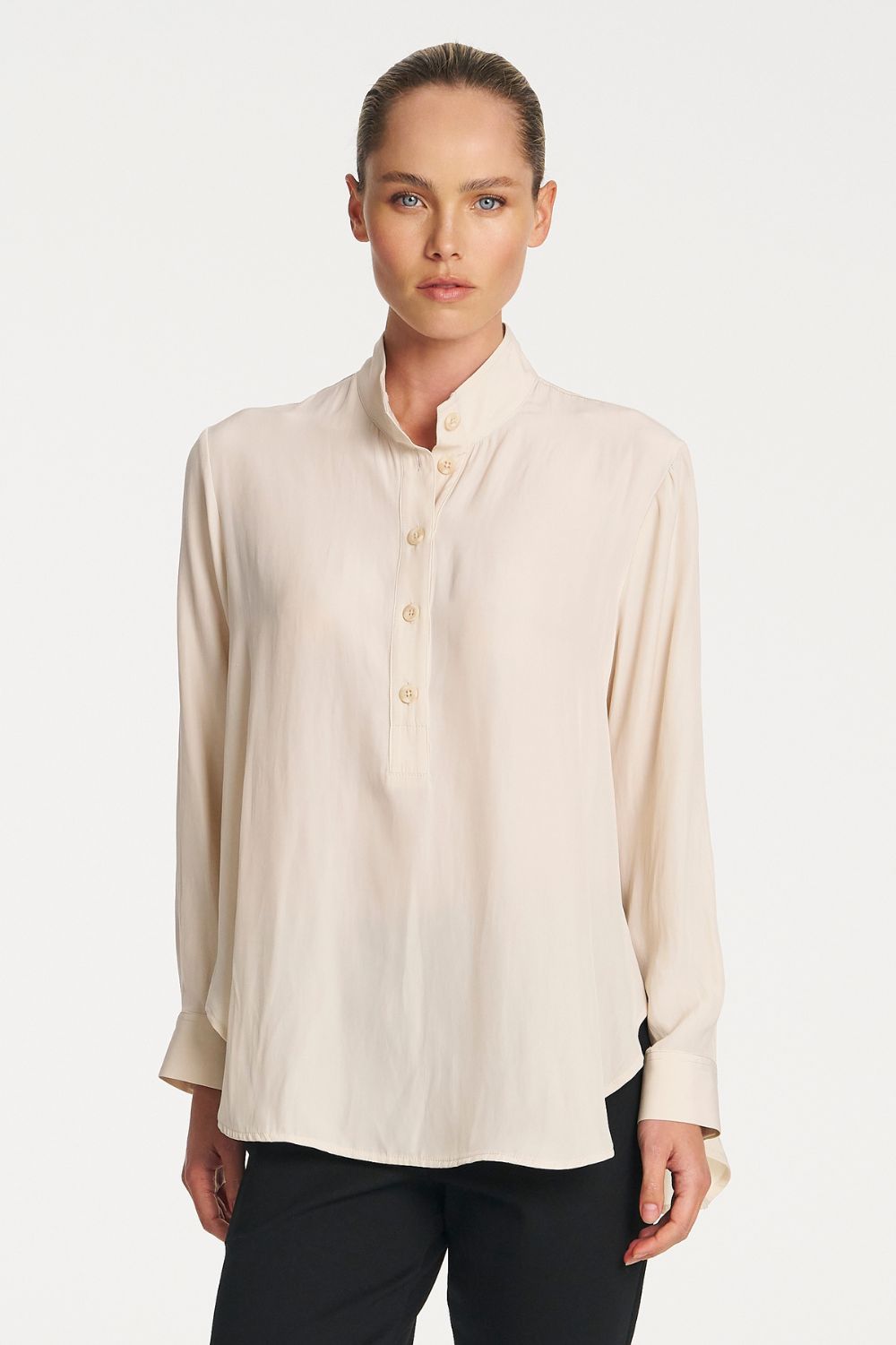 Mela Purdie - Mela Purdie Swish Tab Shirt | Vanilla - Shirt - Silvermaple Boutique 