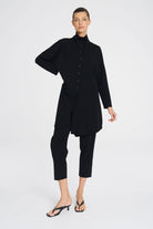 Mela Purdie - Mela Purdie Tab Funnel Jacket | Black - Jacket - Silvermaple Boutique 