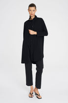 Mela Purdie - Mela Purdie Tab Funnel Jacket | Black - Jacket - Silvermaple Boutique 