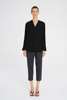 Mela Purdie - Mela Purdie Tab Shirt | Black - Shirt - Silvermaple Boutique 