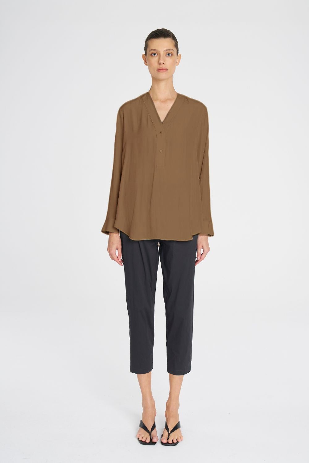 Mela Purdie - Mela Purdie Tab Shirt | Tannin - Shirt - Silvermaple Boutique 