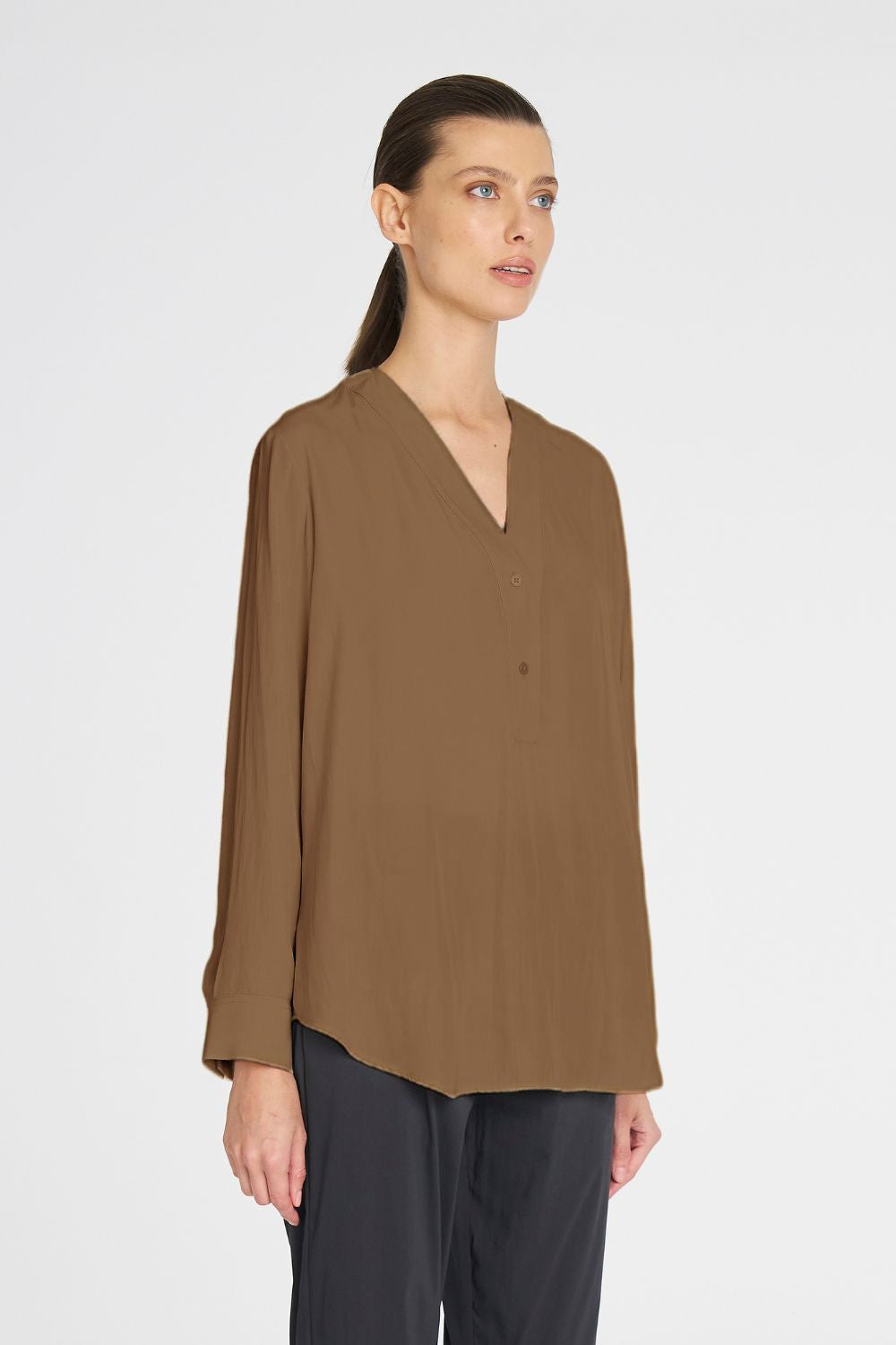 Mela Purdie - Mela Purdie Tab Shirt | Tannin - Shirt - Silvermaple Boutique 