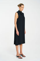 Mela Purdie - Mela Purdie Tab Slide Dress | Navy - Dress - Silvermaple Boutique 