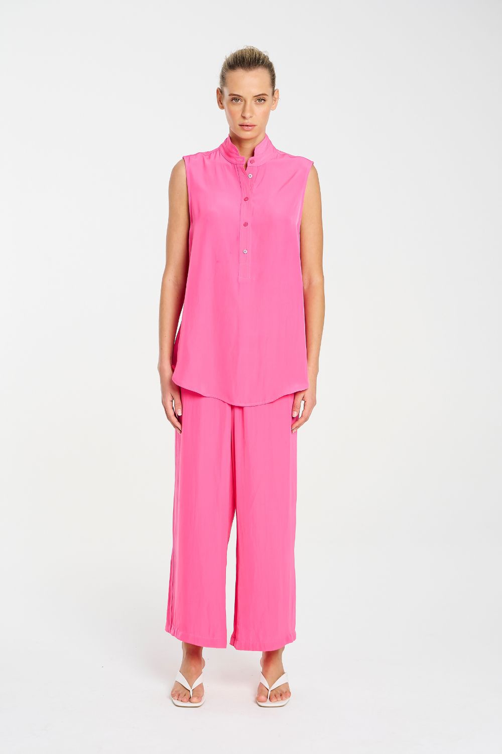 Mela Purdie - Mela Purdie Tab Slide Tank | Hot Pink - Top - Silvermaple Boutique 