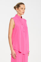 Mela Purdie - Mela Purdie Tab Slide Tank | Hot Pink - Top - Silvermaple Boutique 
