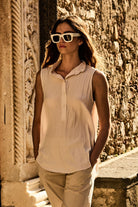 Mela Purdie - Mela Purdie Tab Slide Tank | Meringue - Top - Silvermaple Boutique 