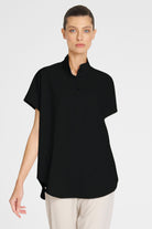 Mela Purdie - Mela Purdie Tab Stand Shell | Black - Top - Silvermaple Boutique 