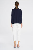 Mela Purdie - Mela Purdie Tab Sweater | French Navy - Sweater - Silvermaple Boutique 