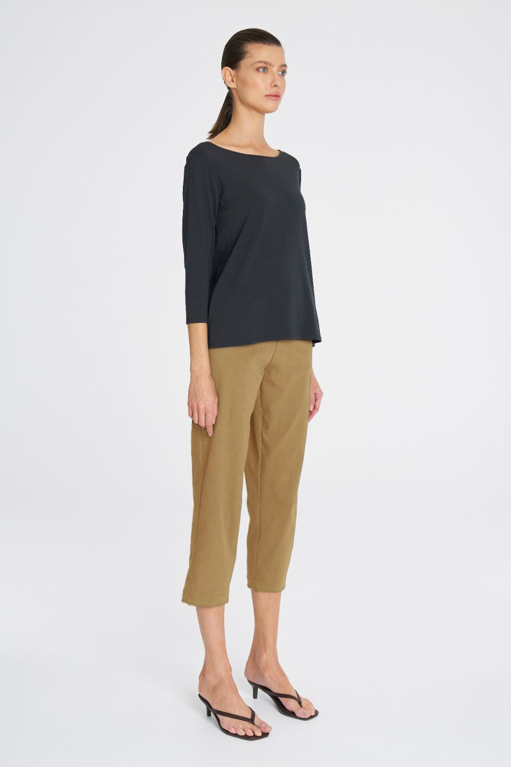 Mela Purdie - Mela Purdie Tapered Flat Pant | Trench - Pants - Silvermaple Boutique 