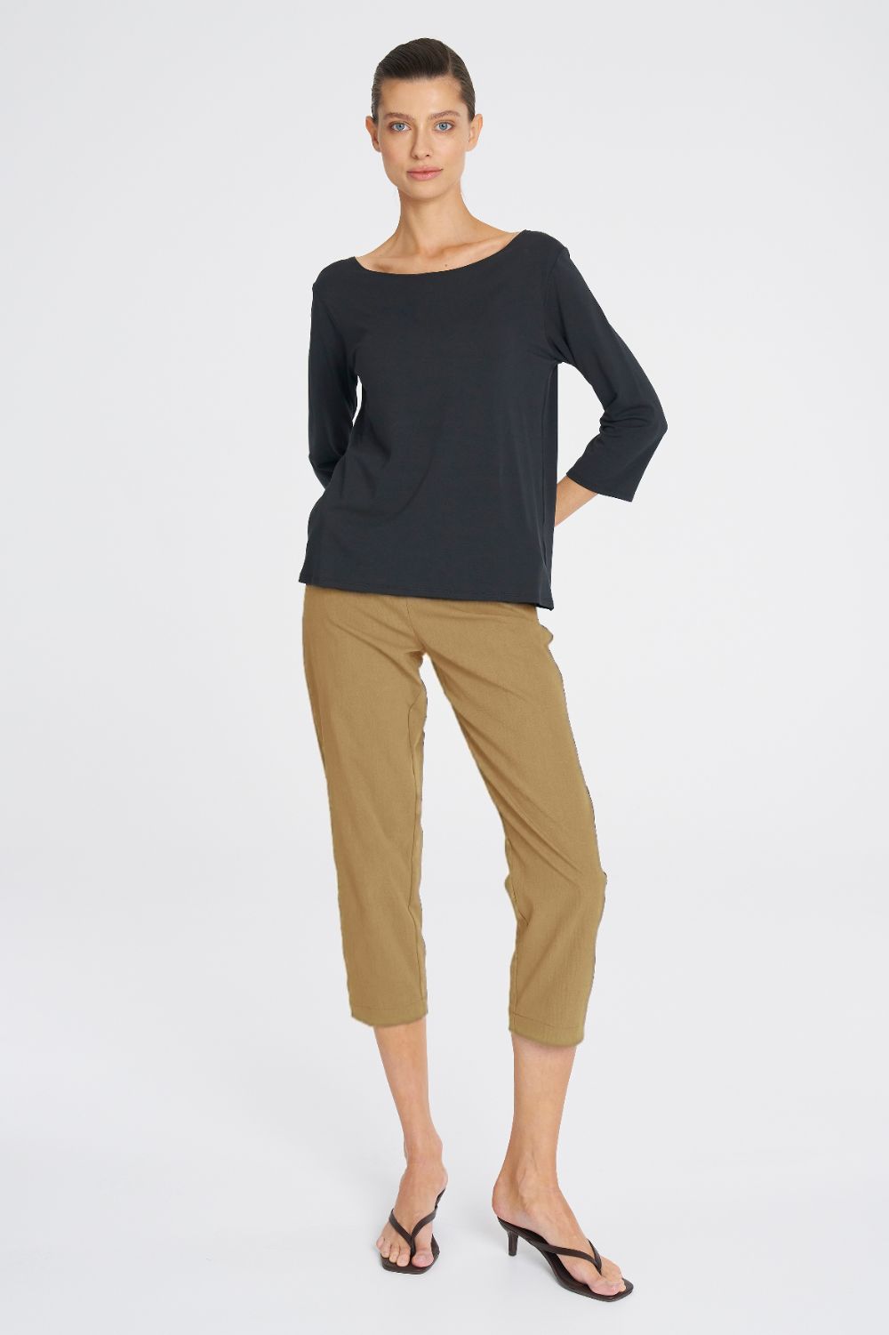 Mela Purdie - Mela Purdie Tapered Flat Pant | Trench - Pants - Silvermaple Boutique 