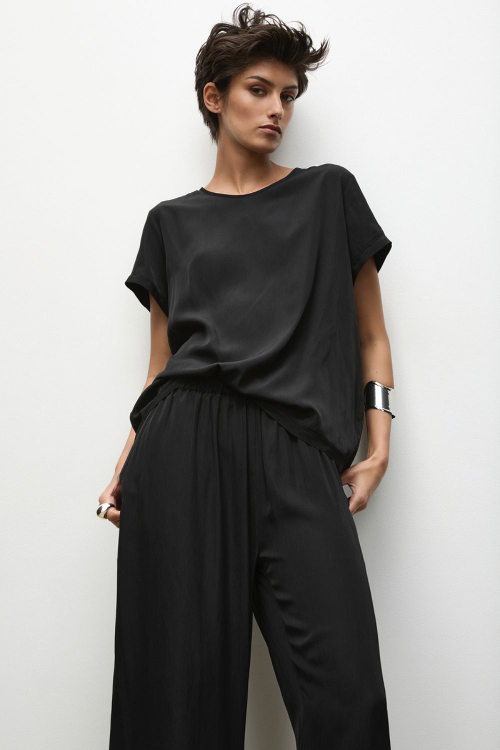 Mela Purdie - Transit T | Black - Top - Silvermaple Boutique 