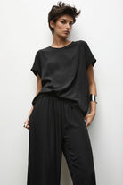 Mela Purdie - Transit T | Black - Top - Silvermaple Boutique 