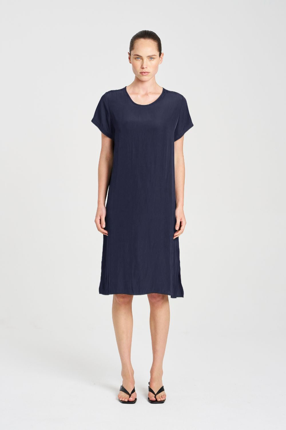 Mela Purdie - Mela Purdie Transit T Dress | Navy - Dress - Silvermaple Boutique 