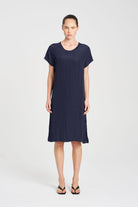 Mela Purdie - Mela Purdie Transit T Dress | Navy - Dress - Silvermaple Boutique 