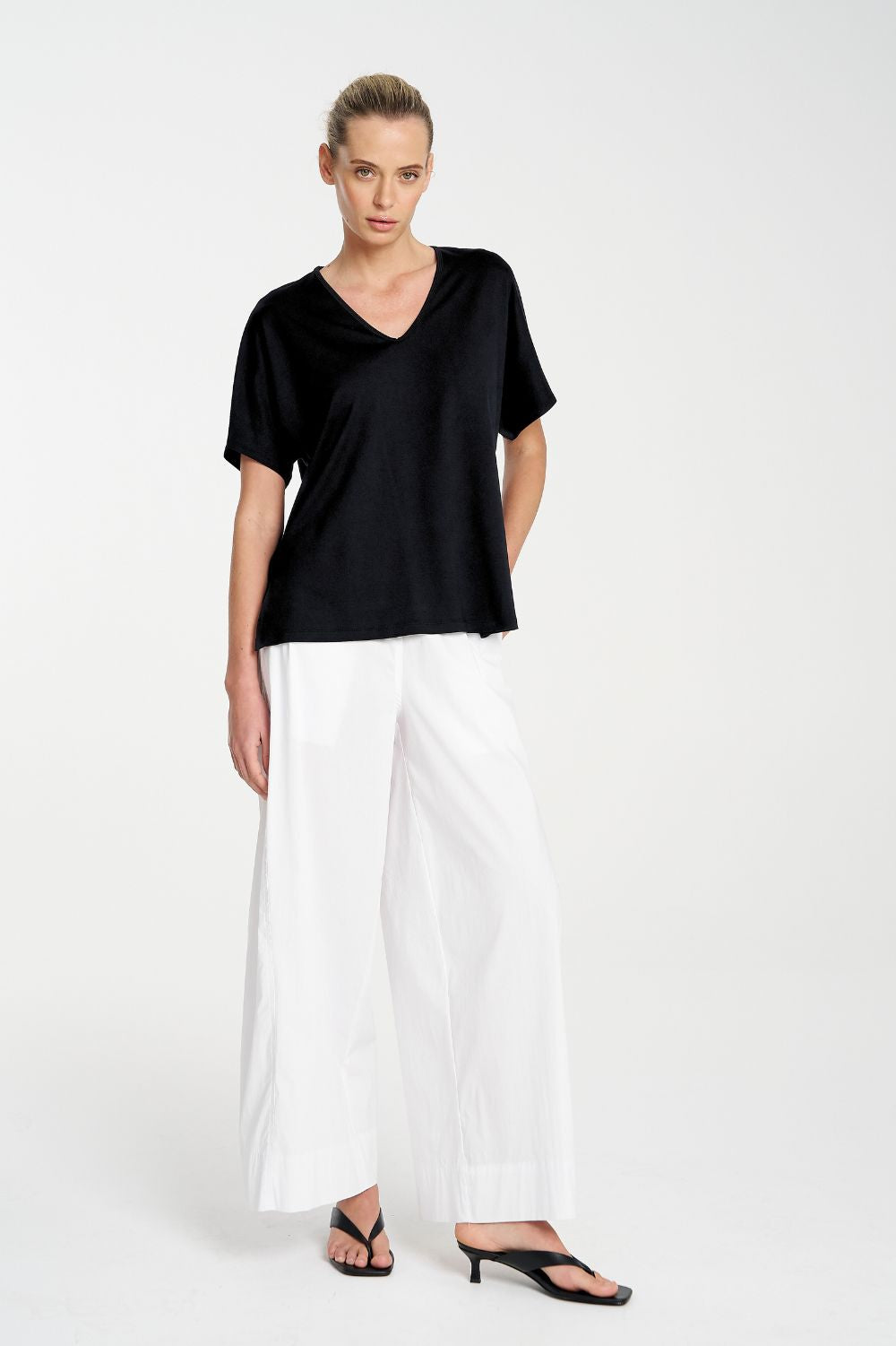 Mela Purdie - Mela Purdie Wedge Shell | Black - Top - Silvermaple Boutique 