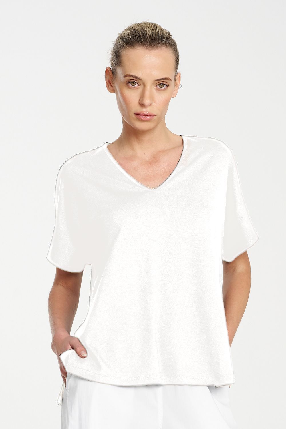 Mela Purdie - Mela Purdie Wedge Shell | White - Top - Silvermaple Boutique 