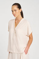 Mela Purdie - Mela Purdie Wedge Tab Shell | Meringue - Top - Silvermaple Boutique 