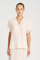 Mela Purdie - Mela Purdie Wedge Tab Shell | Meringue - Top - Silvermaple Boutique 