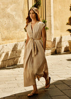 Mela Purdie - Mela Purdie Zip Slice Dress | Biscotti - Dress - Silvermaple Boutique 