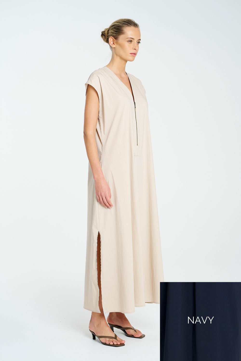 Mela Purdie - Mela Purdie Zip Slice Dress | Navy - Dress - Silvermaple Boutique 